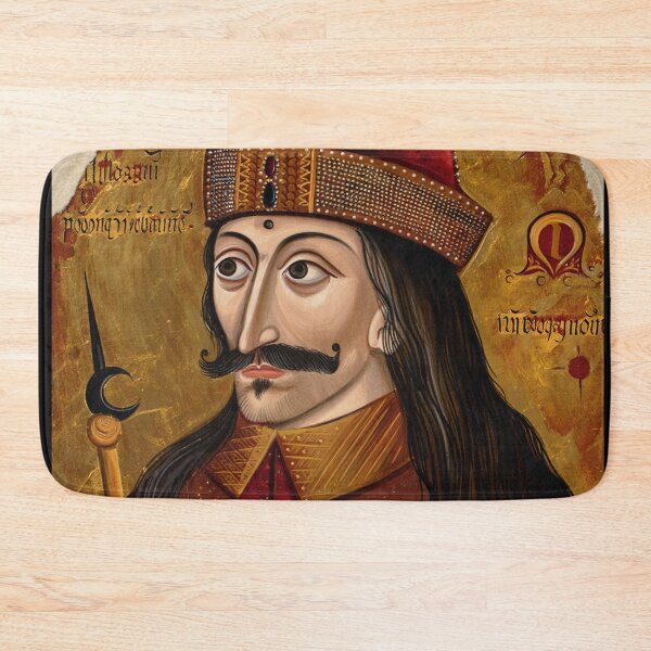 Item preview,  Portrait of Vlad Tepes Dracula the Impaler of Walacchia vintage Romanian art designed and sold by Vintage Designs +.