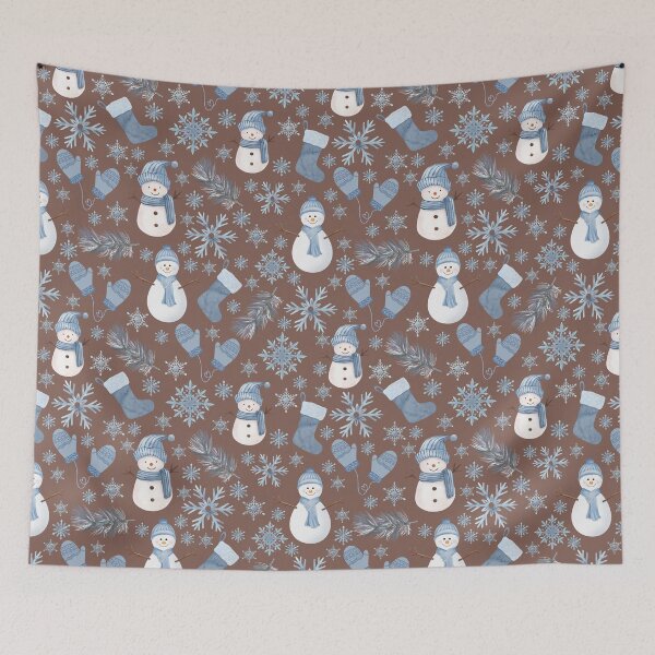 Item preview, Cozy Blue Winter on Brown designed and sold by KSimpson838.