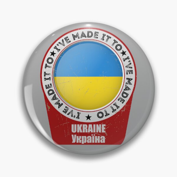Item preview, I've Made It To UKRAINE YkpaiHa Sticker T-Shirt 01 designed and sold by OuterShellUK.