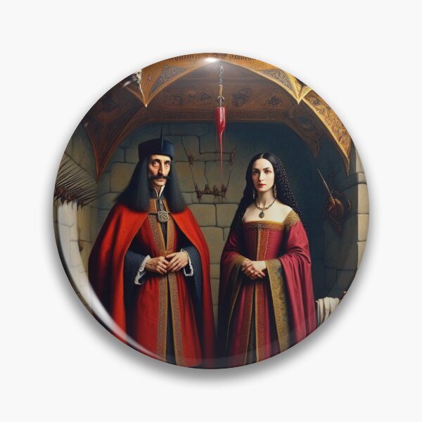 Item preview,  Portrait of Vlad Tepes Dracula the Impaler of Walacchia and Elizabeth Bathory together designed and sold by Vintage Designs +.