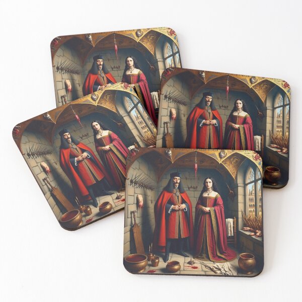 Item preview,  Portrait of Vlad Tepes Dracula the Impaler of Walacchia and Elizabeth Bathory together designed and sold by Vintage Designs +.