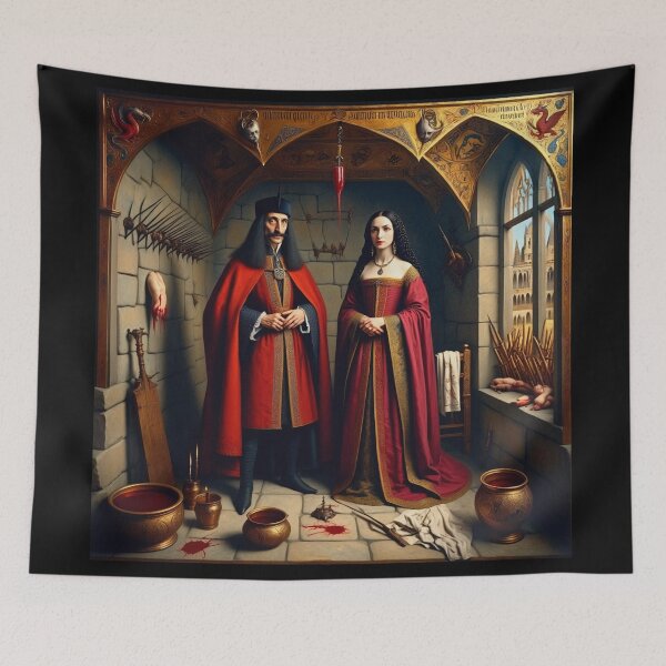 Item preview,  Portrait of Vlad Tepes Dracula the Impaler of Walacchia and Elizabeth Bathory together designed and sold by Vintage Designs +.