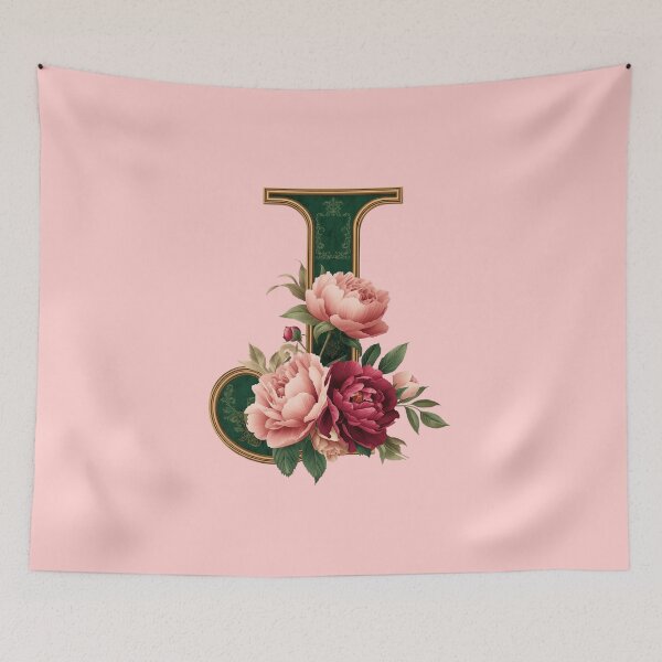 Item preview,  Elegant Floral Monogram Letter J – Botanical Peony & Rose Initial Art | Personalized Gift, Feminine Nature Design designed and sold by AmenAlways.