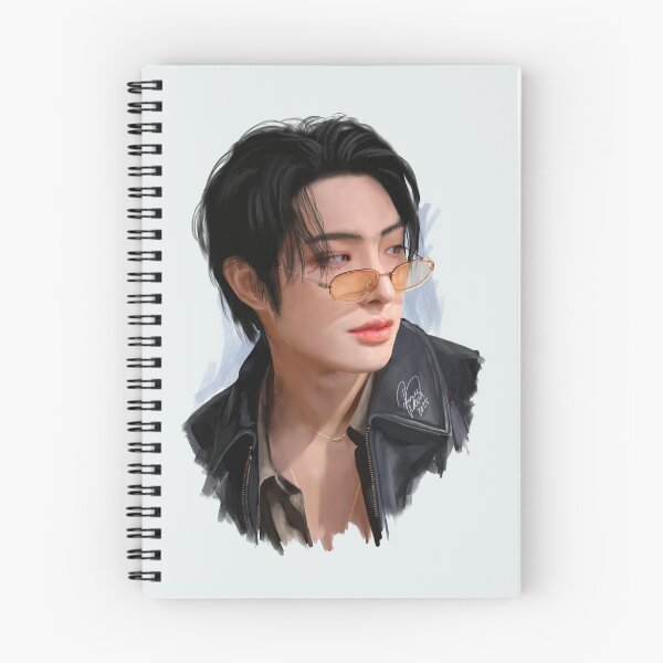 Artikelvorschau, Ateez Mingi Illustration Fanart Goldene Stunde entworfen und verkauft von Raquel Maia.