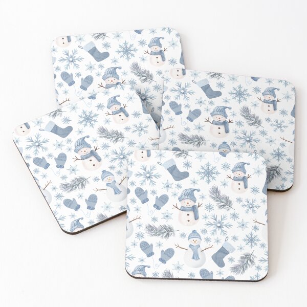Item preview, Cozy Blue Winter on White designed and sold by KSimpson838.