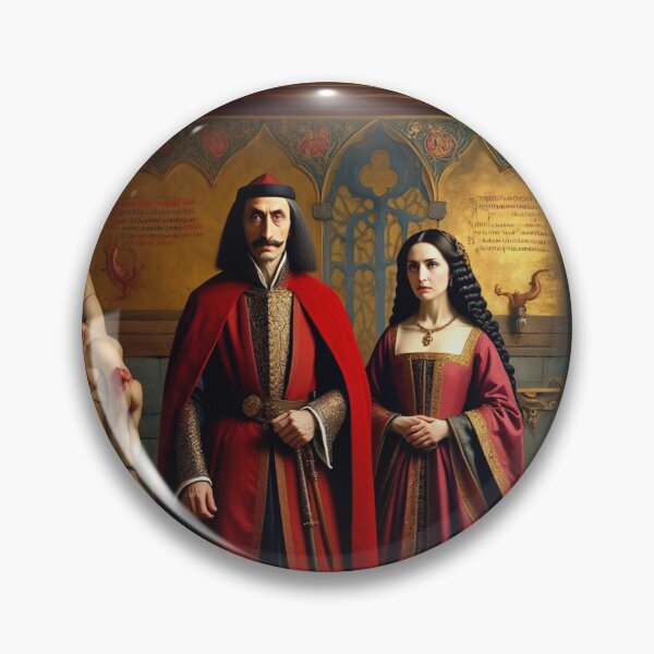 Item preview,  Portrait of Vlad Tepes Dracula the Impaler of Walacchia and Elizabeth Bathory together designed and sold by Vintage Designs +.