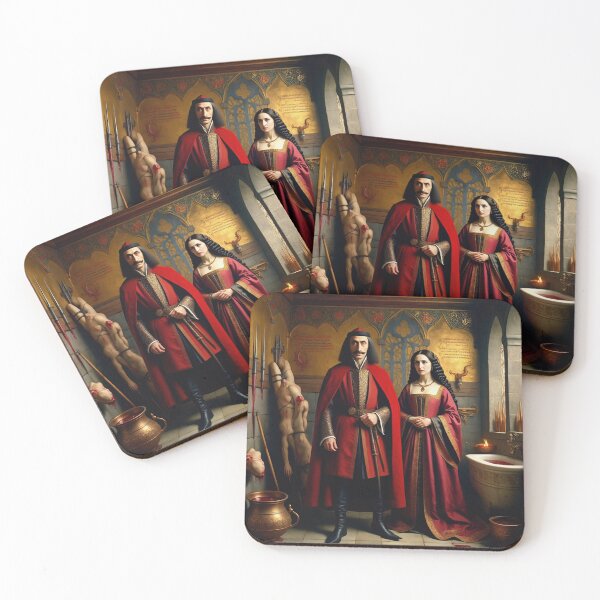 Item preview,  Portrait of Vlad Tepes Dracula the Impaler of Walacchia and Elizabeth Bathory together designed and sold by Vintage Designs +.