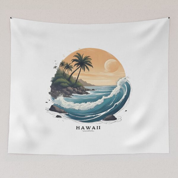 Item preview, Hawaii Sunset Wave – Tropical Island Ocean Design designed and sold by NUMBER FOUR.