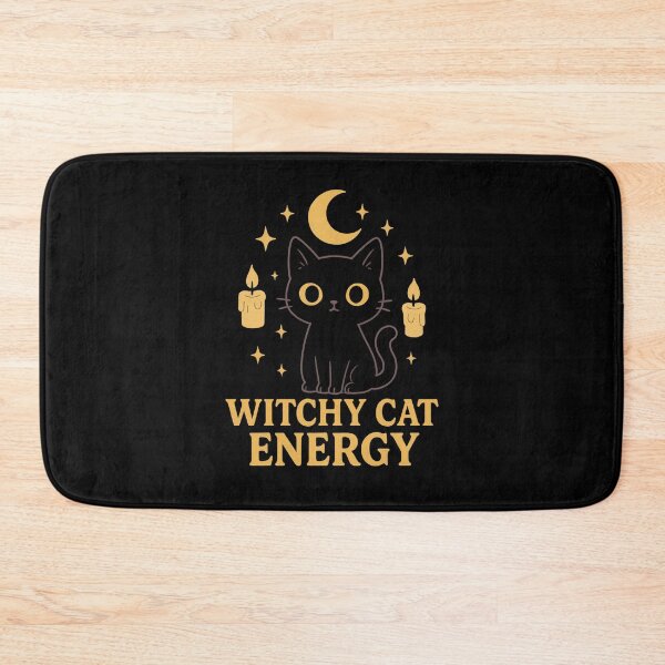 Item preview, Witchy Cat Energy | Cute Spooky Halloween Aesthetic designed and sold by Dragonfly-10.