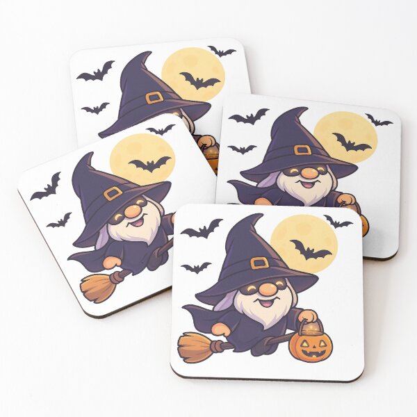 Item preview, Flying Witch Gnome T-Shirt – Broomstick, Full Moon & Magical Sparkles designed and sold by PrintCreations9.