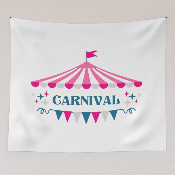 Item preview, Carnival, Circus Tent with Flags, Confetti and Stars designed and sold by CHERRY--SHOP.