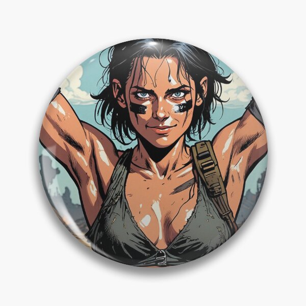 Item preview,  Post Apocalyptic warrior woman resting after battle designed and sold by Vintage Designs +.
