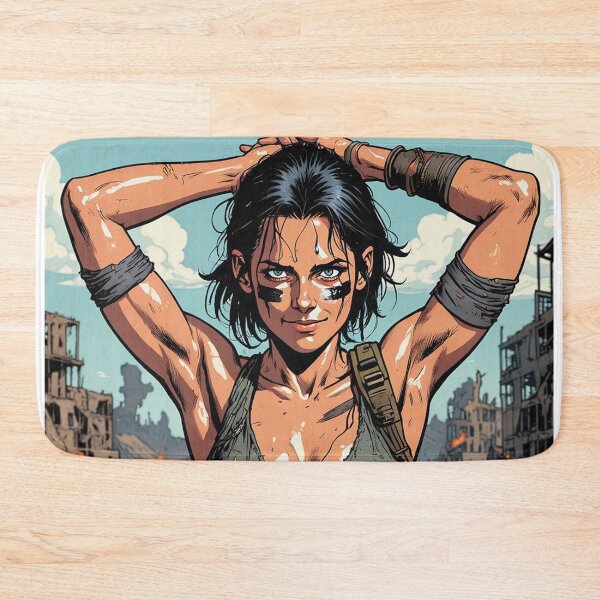 Item preview,  Post Apocalyptic warrior woman resting after battle designed and sold by Vintage Designs +.
