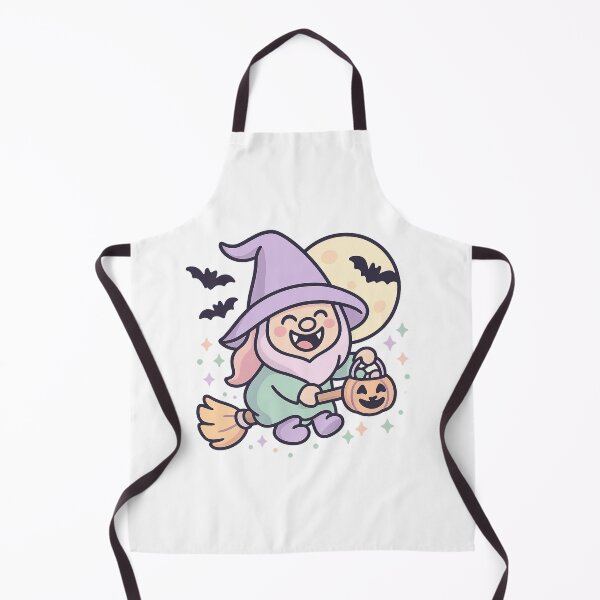 Item preview, Flying Witch Gnome T-Shirt – Broomstick & Full Moon designed and sold by PrintCreations9.