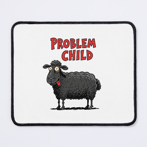 Item preview, Black Sheep, Problem Child, Middle Child, funnyfits70, Humor, Funny, retro, vintages, funny quotes, animal humor, designed and sold by FunnyFits70.