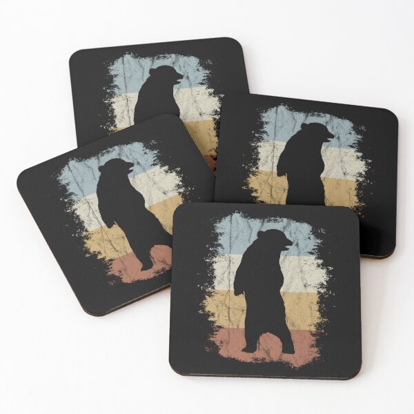 Item preview, Vintage Grizzly Silhouette National Park 80s Retro Bear designed and sold by Natilie.