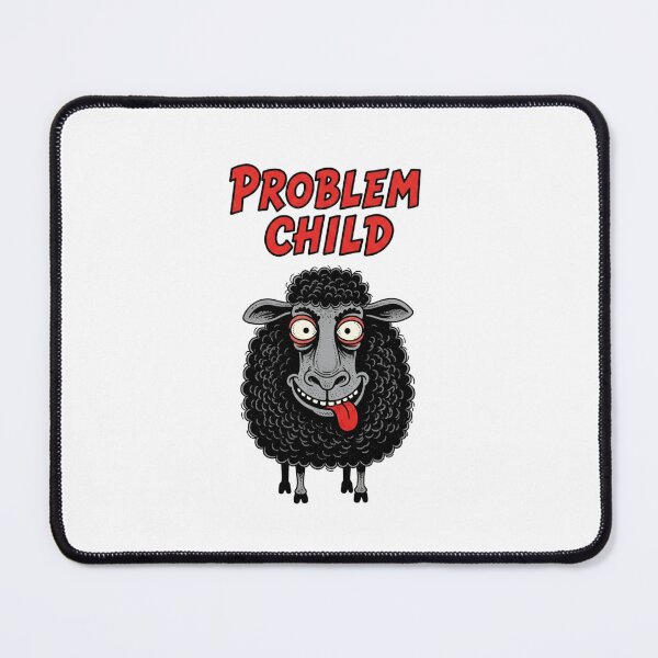 Item preview, Black Sheep, Problem Child, Middle Child, funnyfits70, Humor, Funny, retro, vintages, funny quotes, animal humor, designed and sold by FunnyFits70.