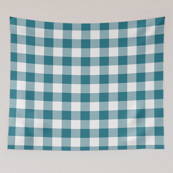 Item preview, Teal and White Gingham Print All Over designed and sold by Feeling Artsy.