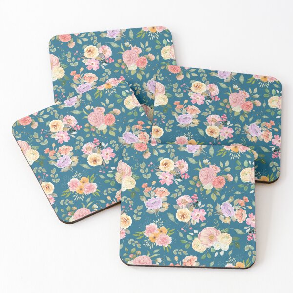 Item preview, Summer Boho Floral on Dark Blue designed and sold by KSimpson838.