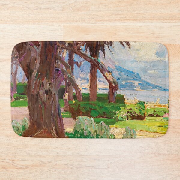 Item preview, At the Cote d’Azur, coastal French Riviera seascape painting by Carl Moll designed and sold by Jéanpaul  Ferro.