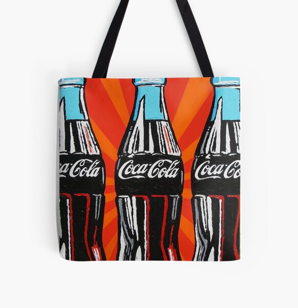 coke pop art tote bags redbubble breakfast bar set with stools cheap butcher block countertops