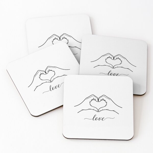 Item preview, Hands Forming a Heart with the Word 'Love' designed and sold by Owcomm.