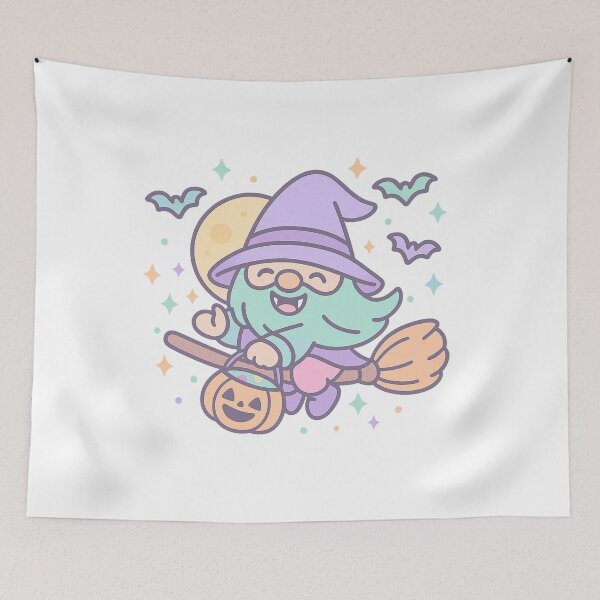 Artikelvorschau, Fliegender Hexenzwerg T-Shirt – Besen, Vollmond & Glitzer entworfen und verkauft von PrintCreations9.