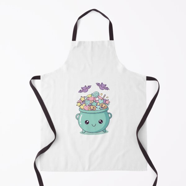 Item preview, Cute Kawaii Cauldron of Halloween Candy designed and sold by istoriadesign.