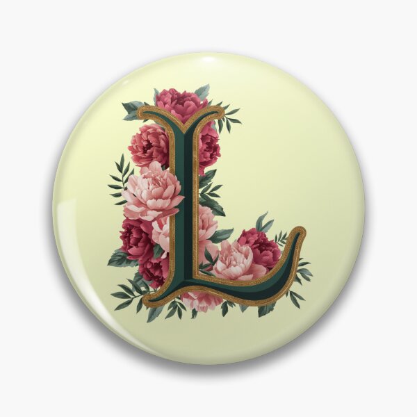 Item preview, Elegant Floral Monogram Letter L – Botanical Peony & Rose Initial Art | Personalized Gift, Feminine Nature Design designed and sold by AmenAlways.