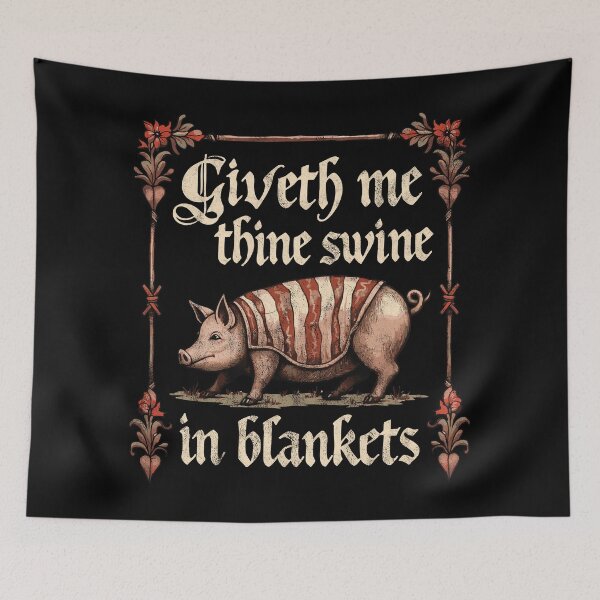 Item preview, Giveth me thine swine in blankets designed and sold by PaulSDesign.