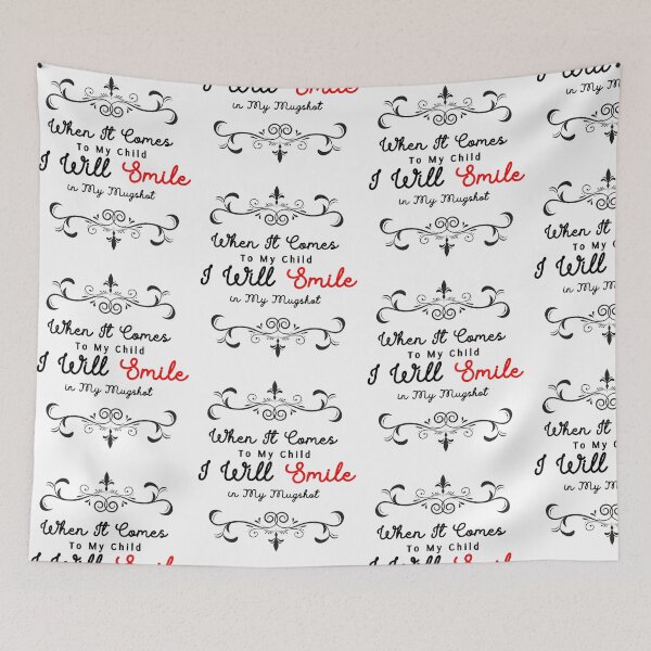 Item preview, When It Comes to My Child I Will Smile in My Mugshot – Funny Parenting Sarcastic Mom Dad Humor designed and sold by Lunaria Arts.