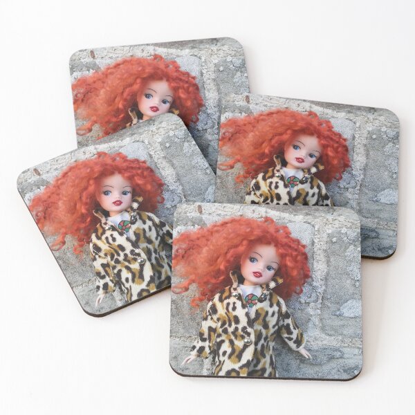 Item preview, Redhead custom Sindy doll leopard coat designed and sold by JopalFruits.