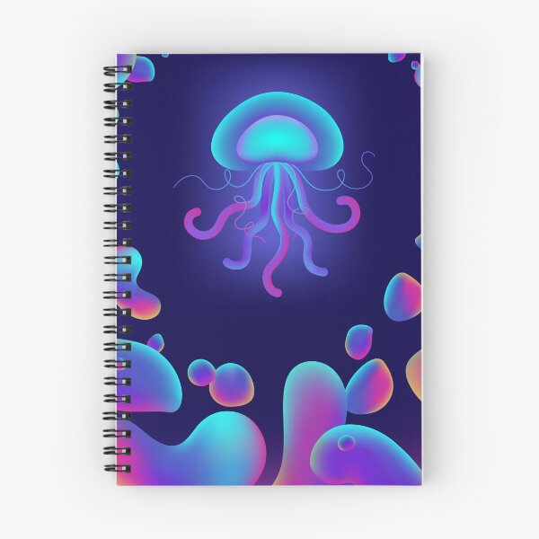 Item preview, Beautiful jellyfish with gradient bubbles of different shape designed and sold by LerialArt.