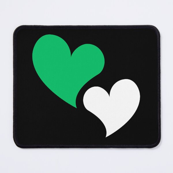 Item preview, My Heart Beats Green and White designed and sold by Melty Shirts.