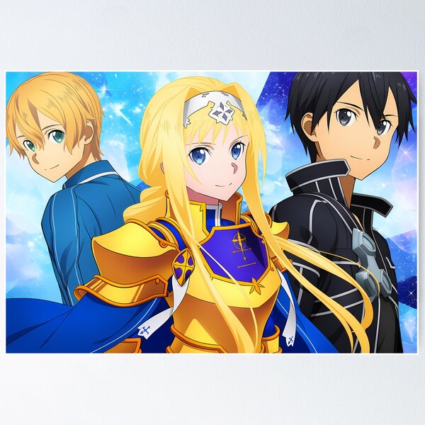 Item preview, Eugeo & Alice & Kirito - 2 designed and sold by Infinite-Aspire.
