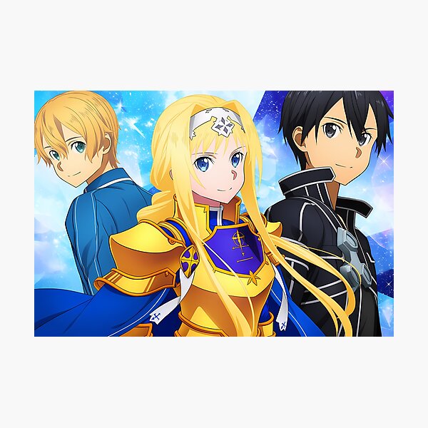 Item preview, Eugeo & Alice & Kirito - 2 designed and sold by Infinite-Aspire.