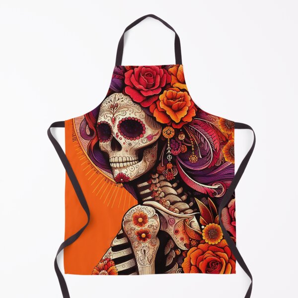 Item preview, Catrina Skull - Vibrant Day of the Dead Art designed and sold by Ojo de Lilith.