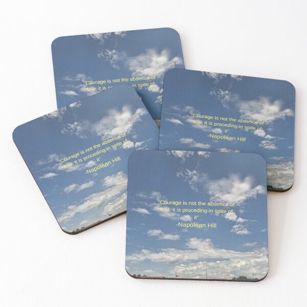 Item preview, Courage is not the Abscence of fear Inspirational Quote by Napolean Hill designed and sold by EmotionCapture.