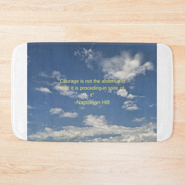 Item preview, Courage is not the Abscence of fear Inspirational Quote by Napolean Hill designed and sold by EmotionCapture.