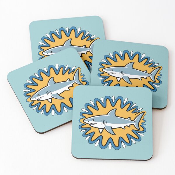 Item preview, Cool Shark in Ocean Waves Pop Art designed and sold by NewAspect.