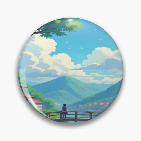 Item preview, Whispering Hills – peaceful village idyll meets digital painting & modern wall art designed and sold by FotoworldEdel.