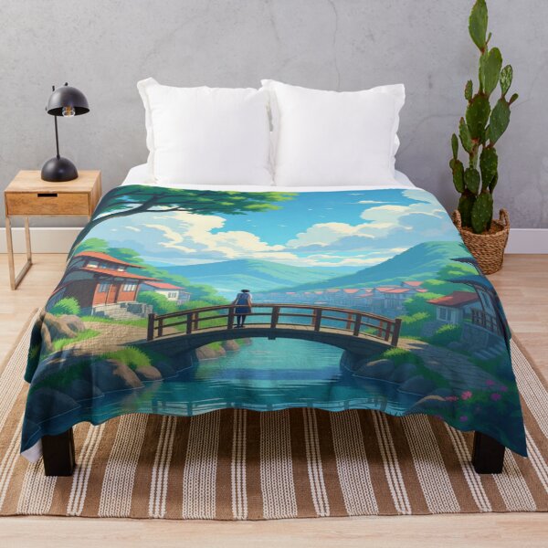 Item preview, Whispering Hills – peaceful village idyll meets digital painting & modern wall art designed and sold by FotoworldEdel.