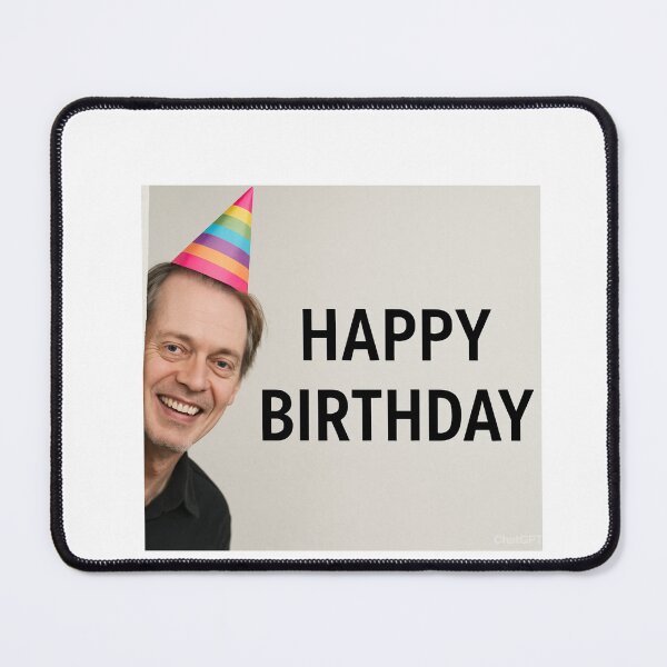 Item preview, Steve buscemi birthday funny prank meme gift weird designed and sold by CheeseBlueprint.