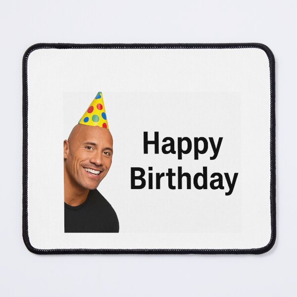 Item preview, Dwayne johnson the rock birthday funny prank meme gift weird designed and sold by CheeseBlueprint.
