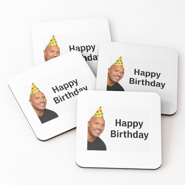 Item preview, Dwayne johnson the rock birthday funny prank meme gift weird designed and sold by CheeseBlueprint.