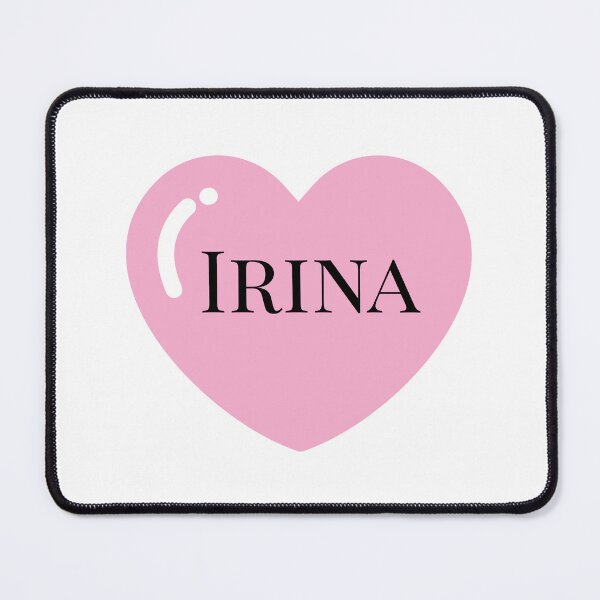 Item preview, Irina name with Pink Heart  designed and sold by Monika Howarth.