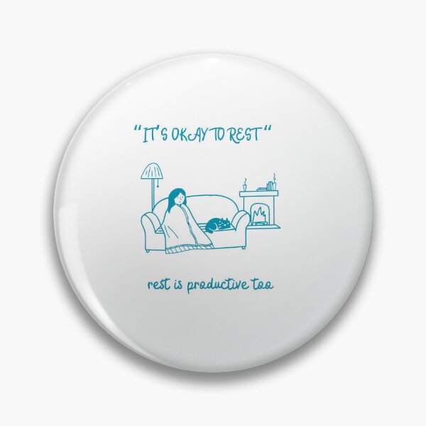 Item preview, It’s okay to rest - cozy mental health illüstration  designed and sold by ZEYCAT.