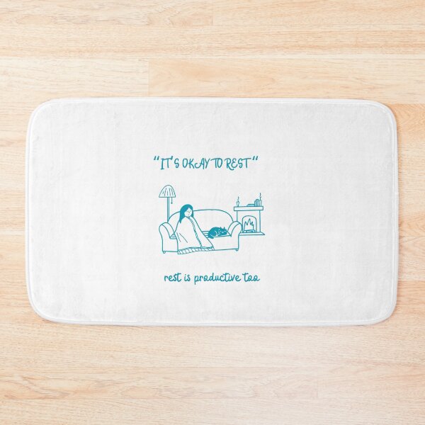 Item preview, It’s okay to rest - cozy mental health illüstration designed and sold by ZEYCAT.