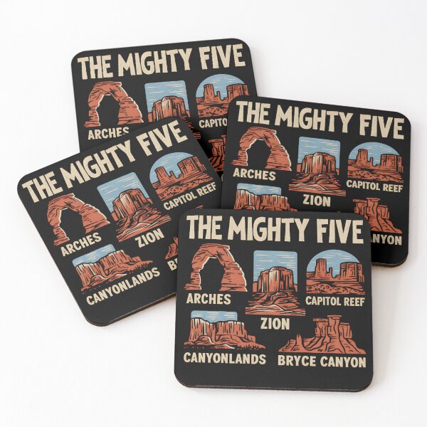 Item preview, Vintage Moab souvenir Big 5 Utah Mighty five national park designed and sold by Natilie.