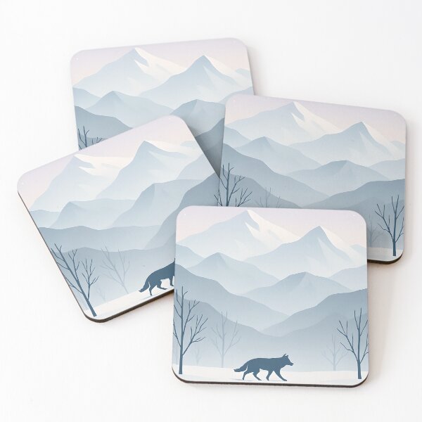 Item preview, Winter Frost Mountains designed and sold by anabear-art.